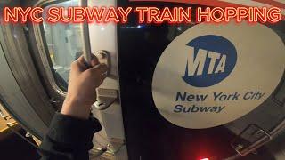 NYC Subway Train Hop