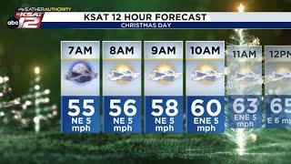 Storms move out by Christmas Morning, quieter Christmas Day ~ Mia