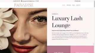 Introducing the New Paradise Lash Lounge Website: A Walkthrough