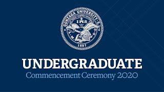 Undergraduate Commencement 2020 (remote)