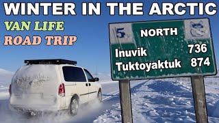 Van Life Winter Trip to the Arctic Ocean - Dempster Highway