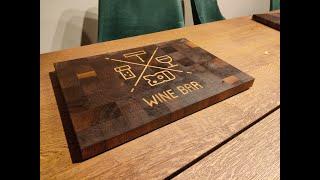 Schneidebrett "Winebar" CNC mit Inlay