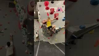 Flashed this tough red bloc   #climbing #bouldering #flashed #fypシ