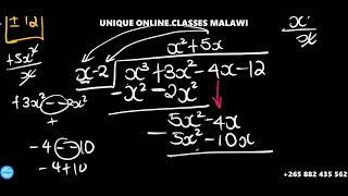 Form 4 Maths - Polynomial Practice Question