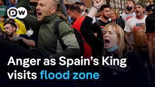 Angry flood survivors confront Spain’s King and Queen in flood-stricken town in Valencia | DW News