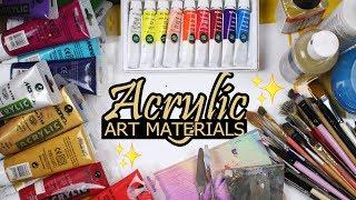 My Acrylic Art Materials | Tagalog Philippines