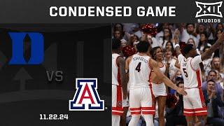 #12 Duke vs. #17 Arizona Condensed Game | 2024-25 Big 12 Men's Basketball