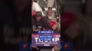 Moment Trump SHOT during rally