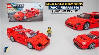 LEGO Speed Champions 76934 Ferrari F40 detailed building review & comparison