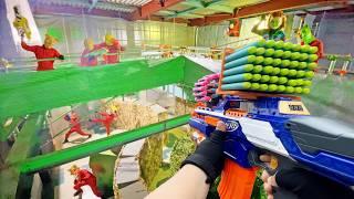 Nerf War | Amusement Park Battle 89(Nerf First Person Shooter)