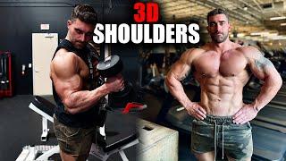 Best Exercise To Build Wide And Round Shoulders | 3D Delts With Dumbbells