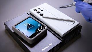 Samsung Galaxy Z Flip 6 Vs S24 Ultra Unboxing and Camera Test - ASMR