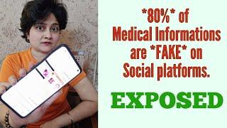 80% of Medical Informations are FAKE on Social platforms. ग़लत जानकारी से ख़ुद को बचाओ ! Dr Shalini