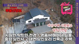 (매물번호 234번)  충남 당진 석문국가산업단지 인근의 신축급 전원주택,   서해바라를 바라보는 탁트인 전망이  좋은주택,  가격조정 가능.