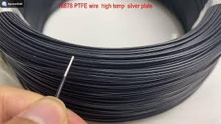 silver plated copper conductor PTFE insulation electrical wire 16878