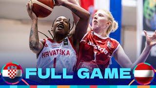 Croatia v Austria | Full Basketball Game | FIBA Women's EuroBasket 2025 Qualifiers