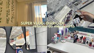 DIÁRIO DE REFORMA DO MEU QUARTO!! | aesthetic, decoração, organização… #vlog