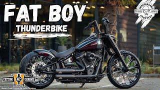 Independent Choppers - Custom Chrome BOAR Bike "Undertaker" Harley Davidson Fatboy by Thunderbike