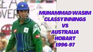 Muhammad Wasim Classic Innings in difficult conditions | Pakistan vs Australia 1997 Cricket Series