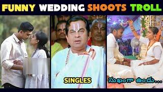 Wedding funny moments | Funny Marrieges Troll | Pre wedding shoots troll | Part 7 | Brahmi On Fire