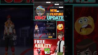 FREE FIRE OB47 UPDATE BEST 3 UNBELIEVABLE CHANGES  #viralvideo #shortvideo