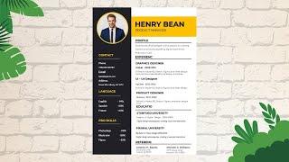 Resume Design in MS Word | Create Resume in Word |  CV Design Tutorial | Best  CV Format #resume