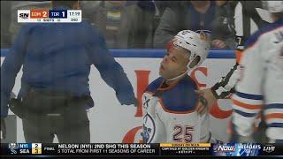 Ryan Reaves Match Penalty Against Darnell Nurse, Illegal Check to Head