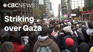 On the ground with Quebec students striking over war in Gaza, and some who oppose them