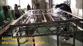 Triangular truss, welding site