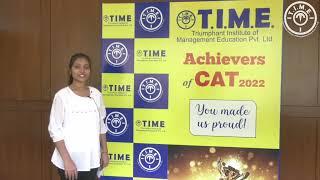 Swathi (T.I.M.E. student selected into IIM Jammu MBA 2023-25 batch)