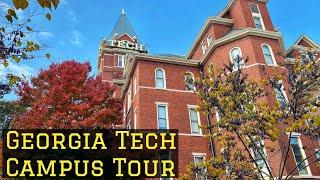 Georgia Tech Campus Tour - Beautiful Fall Day in Atlanta Georgia - College Tour