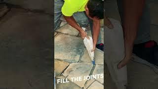 How to install a flagstone patio fast