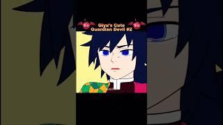 Giyu's cute guardian devil 2  #demonslayer #anime #kimetsunoyaiba #nezuko