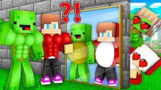 JJ and Mikey from FAT to STRONG - Fitness Challenge - Maizen Minecraft Animation