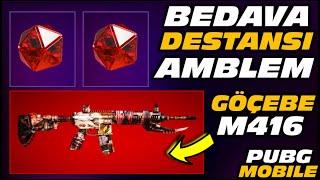 BEDAVA EXTRA DESTANSI AMBLEM | GÖÇEBE M416 | CYBER WEEK | 3.5 GÜNCELLEME | PUBG MOBILE