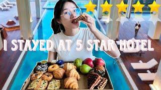 I stayed at 5 Star hotel || for a day || Gym || Pool|| buffet|| ️