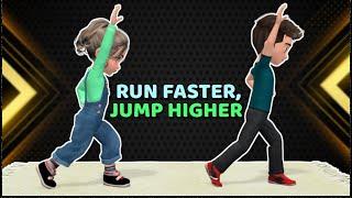 RUN FASTER, JUMP HIGHER - HIGH ENERGY KIDS WORKOUT