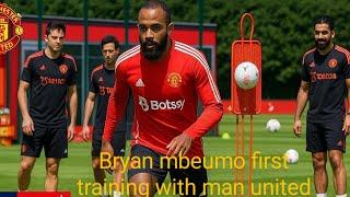 BRYAN MBEUMO SHOCKS EVERYONE IN FIRST MANCHESTER UNITED TRAINING UNDER AMORIM!