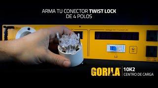 Gorila 10K2-2 Como armar un Conector Twist lock de 4 polos