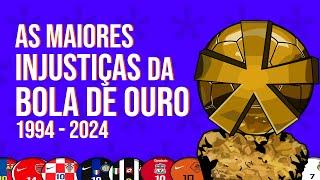 AS MAIORES INJUSTIÇAS DA HISTÓRIA DA BOLA DE OURO!