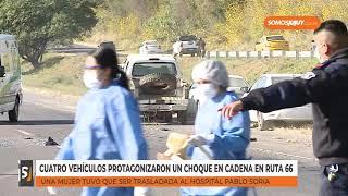 Cuatro vehículos protagonizaron un choque en cadena en ruta 66 | Somos Jujuy