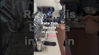 What do you think about this barista. #latteart #coffee #cafetime #sydneycafe #coolthings #rates