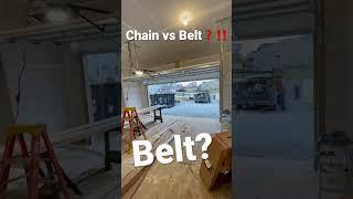 Belt Drive vs Chain Drive Garage Door Opener?!⬇️ #shorts #liftmaster #opener