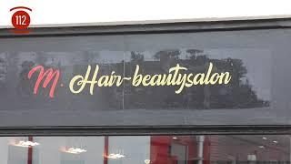 Plafond van kapsalon Malika Hair & Beauty stort naar beneden