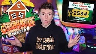 Winning So Many Arcade Jackpots at the Clubhouse Fun Center!