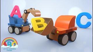 Abc with Trucks |Nursery Rhymes & Kids Songs | Abc Little Learning Corner