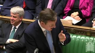 David Davies MP Question in PMQs- 22nd January 2014