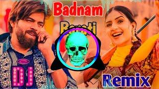 Badnaam Barati Dj Remix Masoom Sharma | New Haryanvi Song Remix Dj Neeraj Sopu Hard Bass 2024