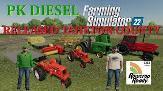 RELEASED VERSION TAHETON COUNTY RCR MAP NEW 8100 JD AND WD45 AC TRACTORS 434 JD ROUND BALER