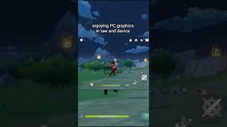 Genshin impact mobile gameplay using cloud gaming #genshinimpact #gensh #shorts